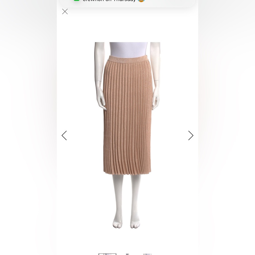 Derek Lam Tan Midi Skirt
